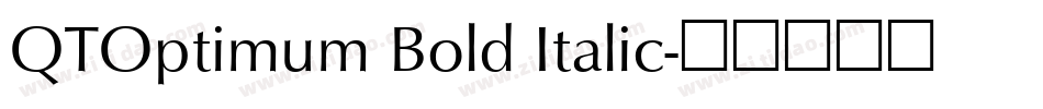 QTOptimum Bold Italic字体转换